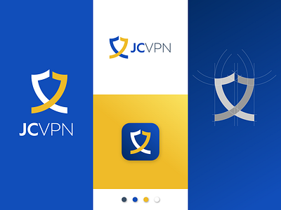 JCVPN - Logo Design app brand branding clean company cyber fast futuristic intuitive latest logo minimal mobile modern security sleek technology unique vpn vpn logo