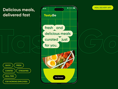 Lunchtime Made Easy: TastyGo for Employees! animation convenience employeefooddelivery graphicdesign tastygo