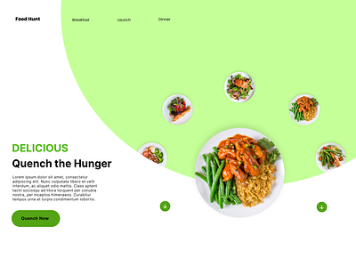 food hunt animation dekstop ui uiux