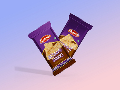 Sesame Chikki Pouch Design box design branding fmcg food packaging gajak packaging label design logo design mockup packaging pouch design pouch printing product packaging