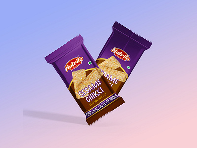 Sesame Chikki Pouch Design box design branding fmcg food packaging gajak packaging label design logo design mockup packaging pouch design pouch printing product packaging