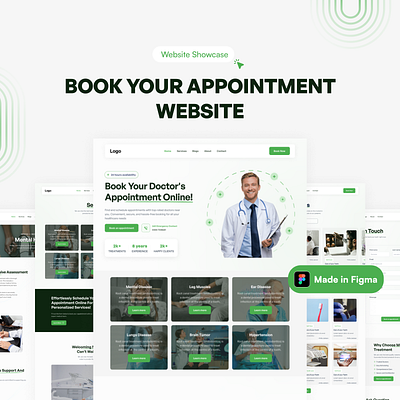 Doctor Appointment Website doctor appointment website medical website ui ux website design