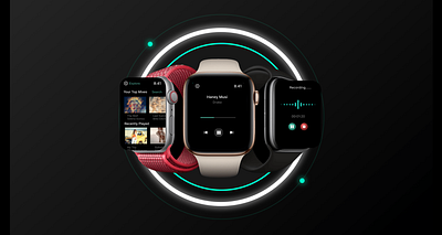 NoteTunes - WatchOS Design branding design figma interaction design music ui ui ux user interface watch watch design watchos