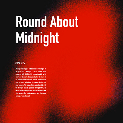 round about midnight abstract art black design gradation graphic design illustration minimal red