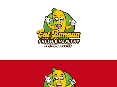 Eat Banana Logo Design box design branding branding design container design identity label design logo logo design
