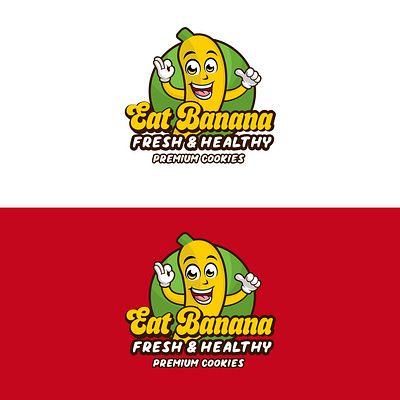 Eat Banana Logo Design box design branding branding design container design identity label design logo logo design