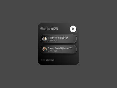 X (Twitter) activity widget ios widget design twitter app ui design widget widget design x app