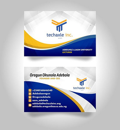 Visting Card Desing 3d animation branding graphic design logo motion graphics