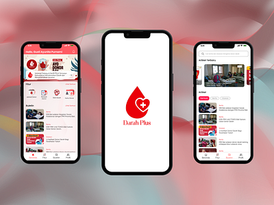Darah Plus - Mobile App blood donation branding design donor donor darah mobile mobile app ui ux