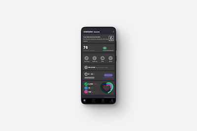 SAMSUNG HEALTH APP app design figma mobile app ui uiux