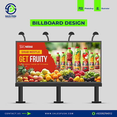 NESTLE JUICE BILLBOARD DESIGN billboard design billboards graphic design motion graphics