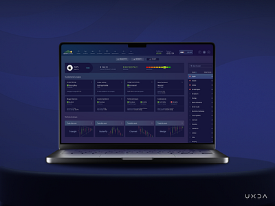Simplifying Trading Through an Educational Platform app design banking cards cx dark ui design finance financial fintech forex frorex trading layour sidebar stock information trading ui user experience user interface ux ux design
