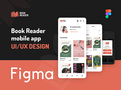 Book Reader | E-book mobile app UI/UX Design By Figma book reader book reader app ui e book app design e book mobile app e book reader mobile app ui design ui ui design ui ux design