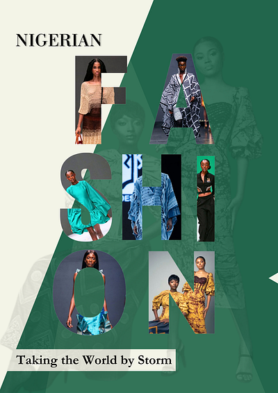 A poster designed for Nigerian Fashion graphic design