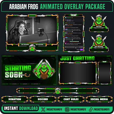 Arabian Frog Stream Overlay | Thematic arabianfrog overlays