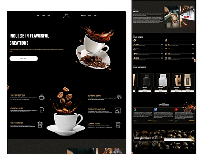 Responsive Coffee Website Template Using HTML CSS and JavaScript branding coffee coffee brand coffee website css design html javascript template ui website
