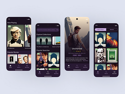Movies Mobile App for Android android app design mobile movies ui ux