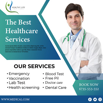 MEDICAL POST DESIGN branding design designing graphic design healthcare illustration logo medical photoshop poster text ui