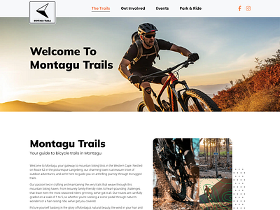 Montagu Trails Website branding front end graphic design ui web design website design