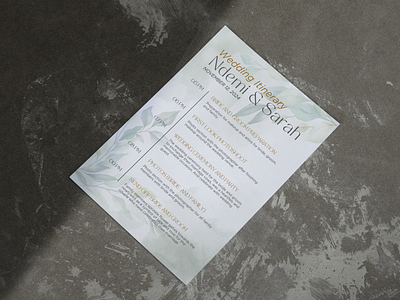 Wedding Itinerary Canva Design branding canva canvatemplate design design graphic v graphic design itinerary wedding wedding day wedding itinerary weddinng