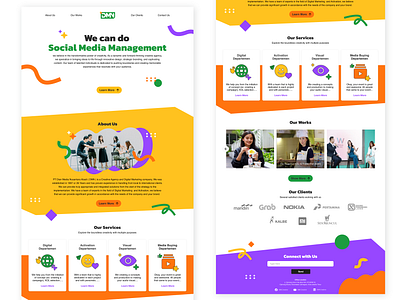 Web Design for DMN Creative Agency branding ui design web design