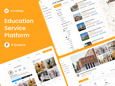 Education Service Platform dashboard design education interface knowledge logo rate ui ux