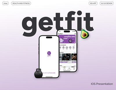 IOS Presentation - Fitness App, UIUX Design Figma android app app design figma fitness app design fitness app ui ios ios app ios design ui uiux design ux