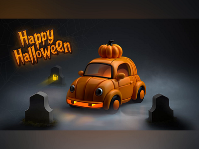 Hokkaido's Spooktacular Transmutation 3d animation car cementary character communication ghost graphic design halloween happy halloween illustration motion orange pumpkin scary skeleton skull telltales thunder vehicle