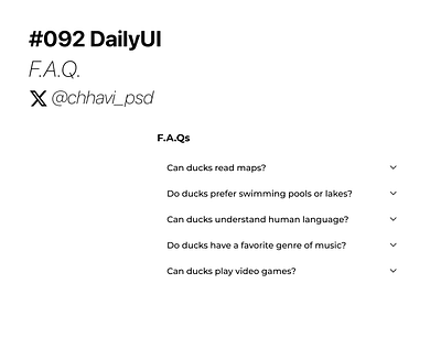 #092_DailyUi F.A.Q. app dailyui design f.a.q. figma interface ui