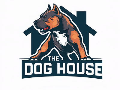 Dog house branding design graphic design illustration logo typography vector