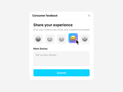 Customer Feedback Pop-up customer feedback design customer feedback pop up