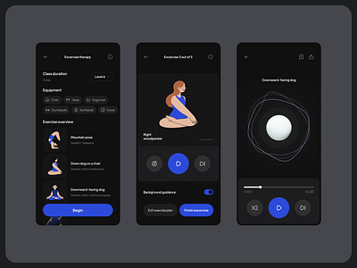Bettermotion 🧘🏻‍♀️ app clean colors design exercise ios minimal mobile ui yoga