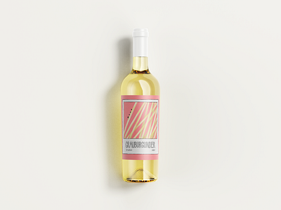 Wine label illustration flower grass grauburgunder illustration illustrator label label design lettering summer white wine wine