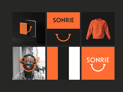 Sonrie brand identity branding graphic design logo logo design logodesign logotype minimal presentation simple smile