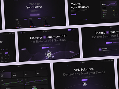 RDP Servers Landing & System 3d branding interface landing page mascot rdp system ui ux