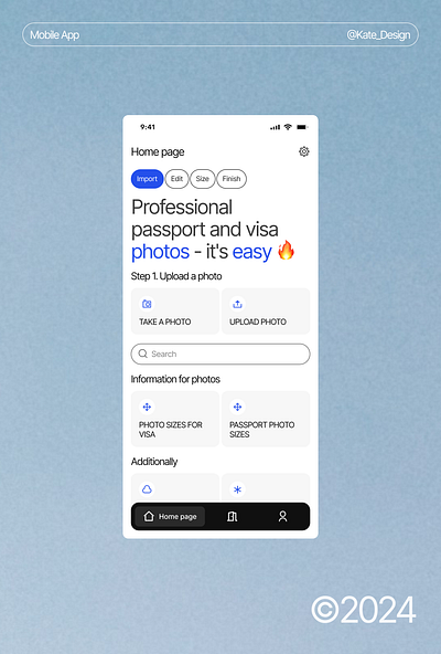 Mobile app design mobile mobile app mobile app for passport photo ui uiux