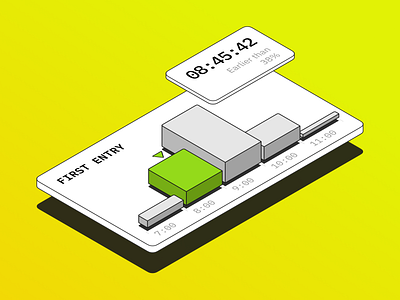 Widget for AION Time Tracker analytics app barnhart data visualisation diagram time tracking ui ux widget