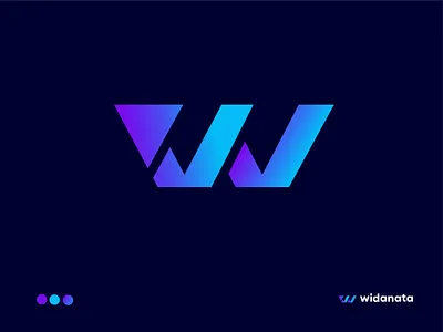 Elegance in Simplicity The 'W' Logo for Widanata 3d branding dribbleshowcase graphic design logo motion graphics