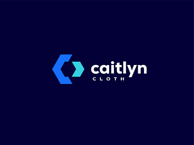 Hexagonal Harmony Caitlyn Innovative Logo Design creativedesign