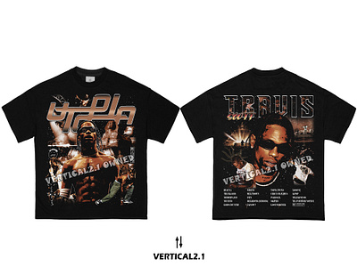 UTOPIA BOOTLEG DESIGN bootleg branding graphic design rapper raptee travis scoot tshirt design