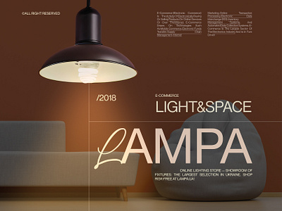 Lampa E-Commerce Website/2018 bulb cover eccomerce lamp lampa light portfolio ui ux web web design