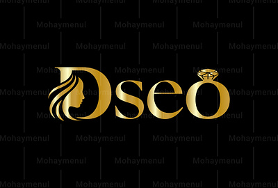 Dseo Logo for fashion beauty and Diamond Shop beauty logo best branding business logo creative design logo deso logo dimond logo gold gradient logo graphic design jewellers life style logo logo presentation logo vest luxury logo popular logo woman logo