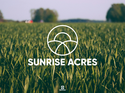 Sunrise Acres Logo branding design farm field flat illustration illustrator logo minimal photoshop ui vector