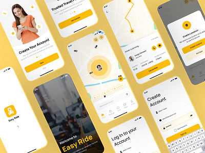 Taxi🚖 Booking App UI Design android app design app ui application booking app design ios mobile mobile app online app taxi app taxi booking app ui ui design ui ux