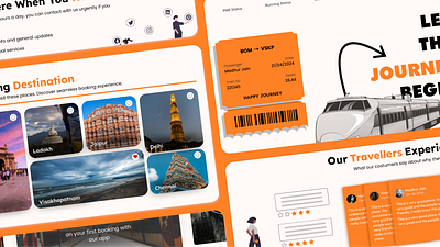 Landing Page [Ticket Booking Website] app app design branding daily ui daily ui day 9 design illustration landing page logo poster design ticket booking app ticket booking website train website ui