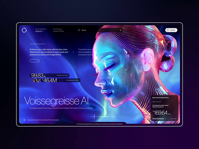 voissegreisse ai - ai voice assistant animation interface motion graphics ui ux web design