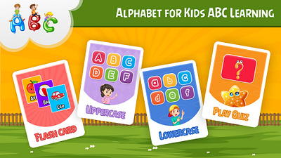 Alphabet for Kids ABC Learning app screenshot game design ui