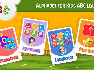 Alphabet for Kids ABC Learning app screenshot game design ui