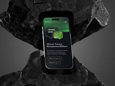 Landing Page for a SaaS Company SkillSync branding concept design figma glassmorphism graphic design landin landing page landing page design ui ui design uiux uxdesign webdesign website