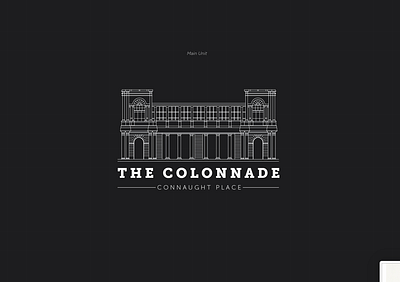 The Colonnade - Branding architecture brand design branding connaught place georgian graphic design logo mall